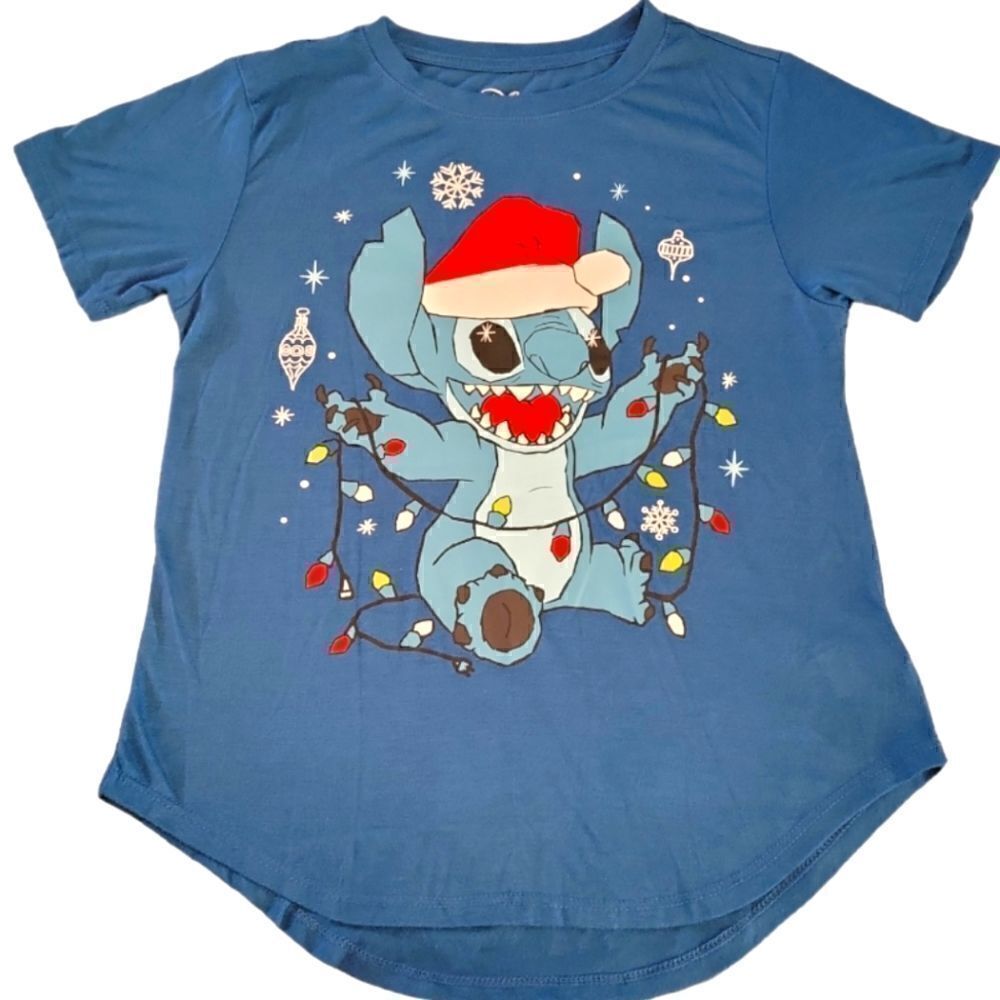 EC DISNEY STITCH CHRISTMAS SHIRT SZ. S - Picture 2 of 5